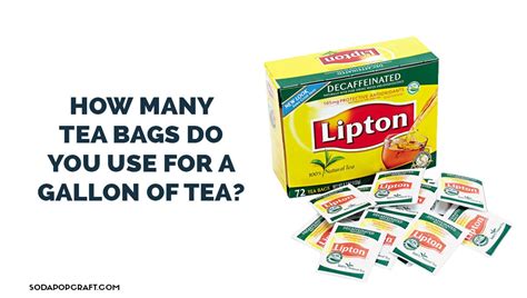 How Many Lipton Tea Bags for a Gallon: A Journey Through the Art of Tea Brewing